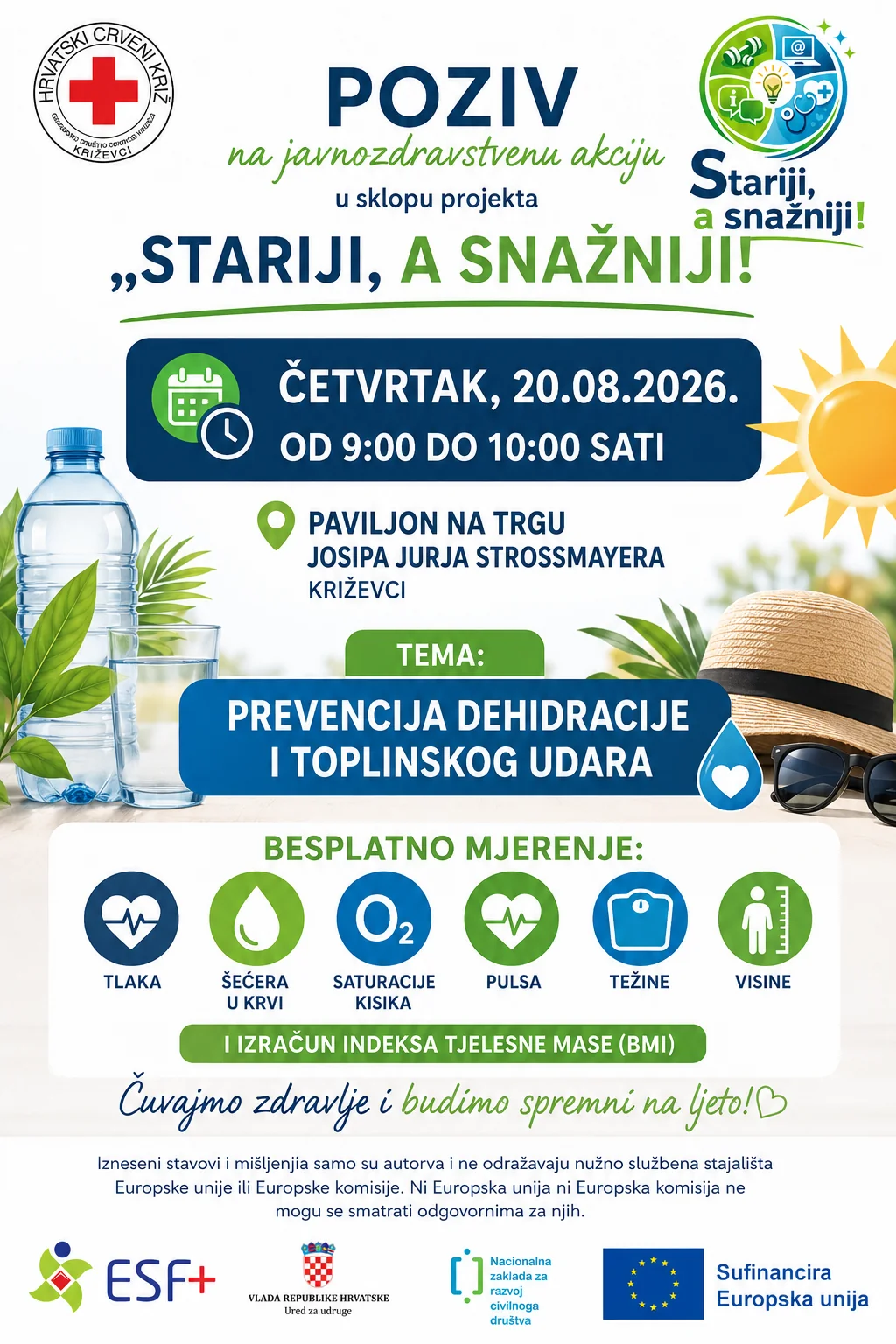 Provjerite svoje zdravlje – pridružite nam se! - Crveni križ - Križevci 