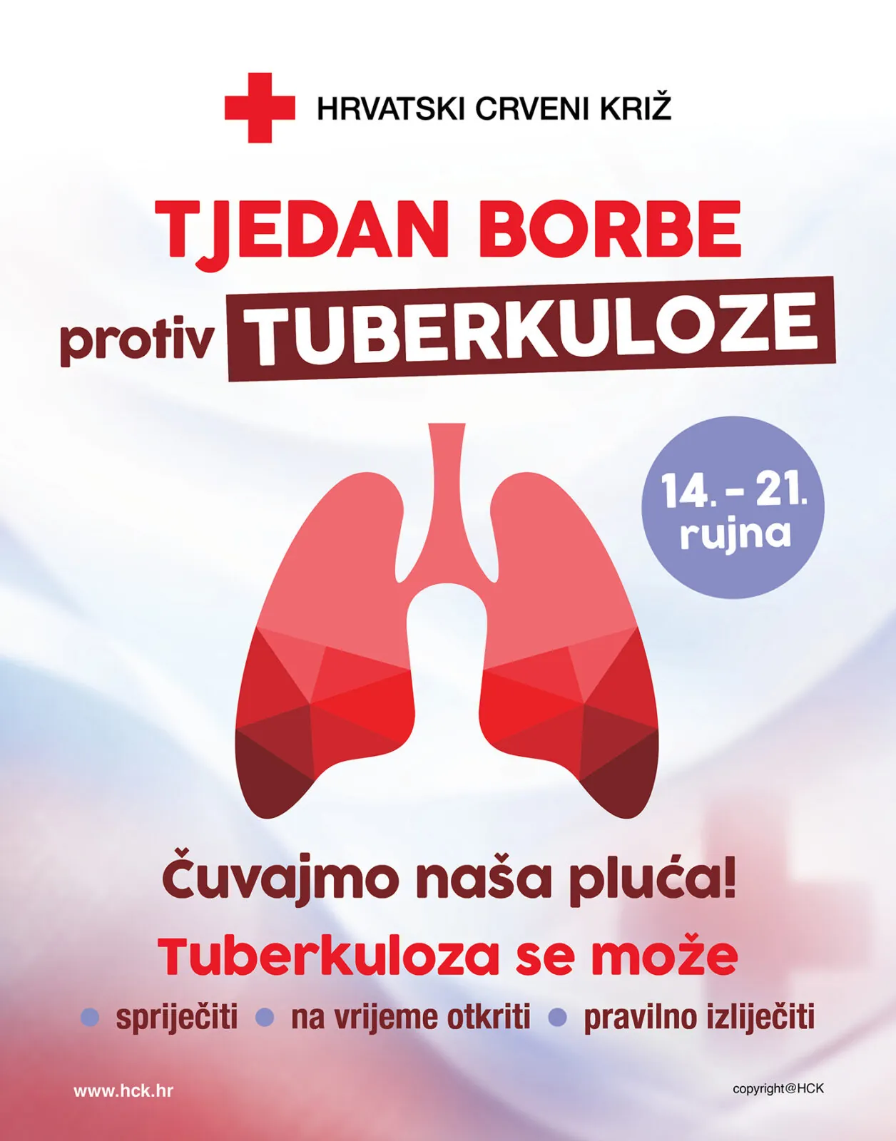 TJEDAN BORBE PROTIV TUBERKULOZE OD 14. DO 21. RUJNA 2026. GODINE - Crveni križ - Križevci 