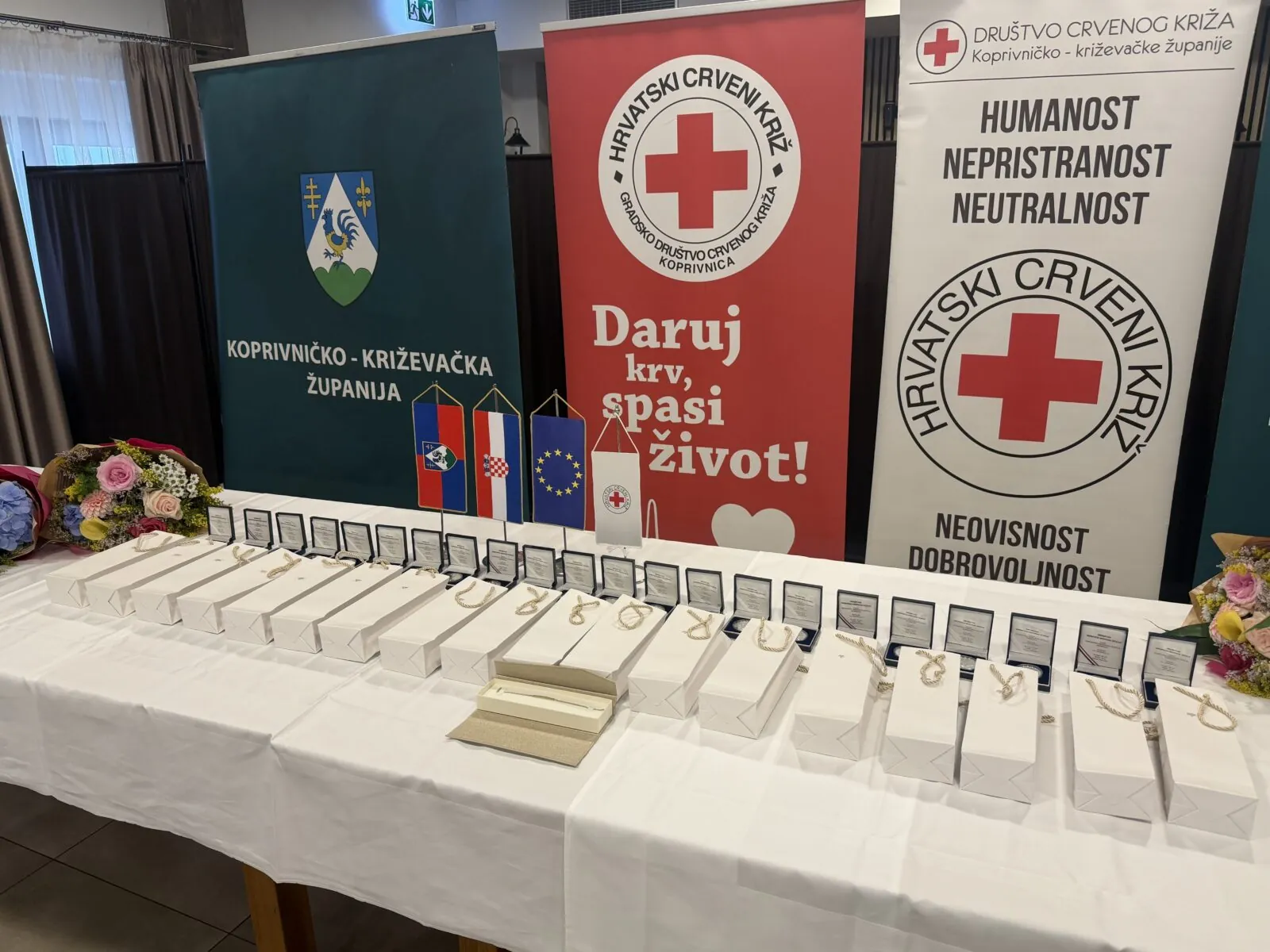 Županov prijem za višestruke darivatelje krvi - Crveni križ - Križevci 